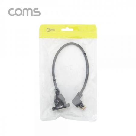 디바이스마트,케이블/전선 > USB 케이블 > 패널마운트(MF) 케이블,Coms,RJ45 포트 연장 케이블(M/F) 30cm / STP / 브라켓 연결 / 우향꺾임 [IF013],RJ45 포트 연장 케이블(M/F) 30cm / STP / 브라켓 연결 / 우향꺾임