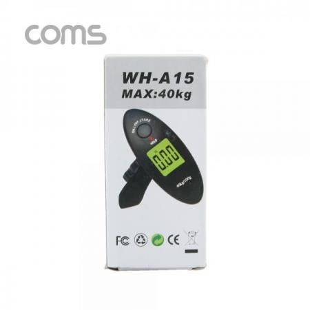 디바이스마트,사무/생활/서적 > 차량/생활/IOT > IOT/생활/취미,Coms,저울 (여행 가방 측정용) / 40kg / 3V(2032-1pcs) / 휴대용 / 여행용 [BT729],저울 (여행 가방 측정용) / 40kg / 3V(2032-1pcs) / 휴대용 / 여행용