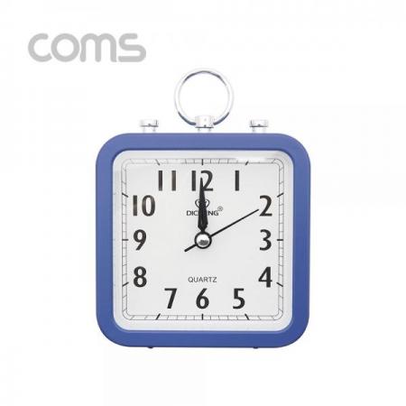 디바이스마트,컴퓨터/모바일/가전 > 가구/사무용품/공구 > 가구/데코 > 인테리어소품,Coms,시계(아날로그), 탁상용 사각 / Blue [ID913],시계(아날로그)/ 탁상용 사각 / Blue