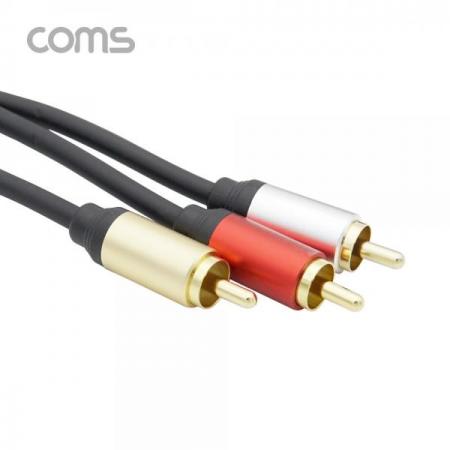 디바이스마트,케이블/전선 > 영상/음향 케이블 > HDMI/DVI 케이블,Coms,RCA 케이블(3선/최고급) / 24K Gold / OFC(무산소동선) / 1.8M [BT633],RCA 케이블(3선/최고급) / 24K Gold / OFC(무산소동선) / 1.8M
