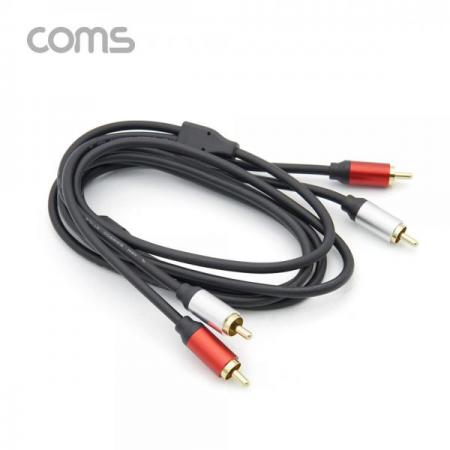 디바이스마트,케이블/전선 > 영상/음향 케이블 > HDMI/DVI 케이블,Coms,RCA 케이블(2선/최고급) / 24K Gold / OFC(무산소동선) / 1.8M [BT632],RCA 케이블(2선/최고급) / 24K Gold / OFC(무산소동선) / 1.8M