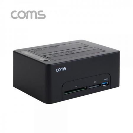 디바이스마트,컴퓨터/모바일/가전 > 저장장치 > 외장케이스 > 도킹스테이션/파우치,Coms,USB 3.0 듀얼 하드 도킹스테이션 / HDD 2.5형/3.5형 2Port / SATA I/II/III / Clone / CF / SD [KS159],USB 3.0 듀얼 하드 도킹스테이션 / HDD 2.5형/3.5형 2Port / SATA I/II/III / Clone / CF / SD