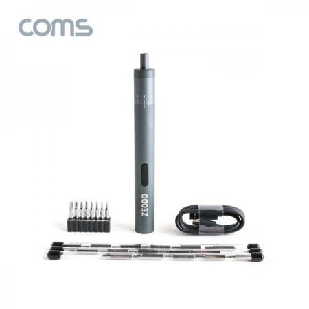 디바이스마트,수공구/전자공구/전동공구 > 전동/엔진공구 > 드릴공구 > 전동드라이버,Coms,펜 타입 전동 드라이버 (8종 비트 24pcs / USB 충전) / 8단계 정밀한 토크조절기능 [BB149],펜 타입 전동 드라이버 (8종 비트 24pcs / USB 충전) / 8단계 정밀한 토크조절기능