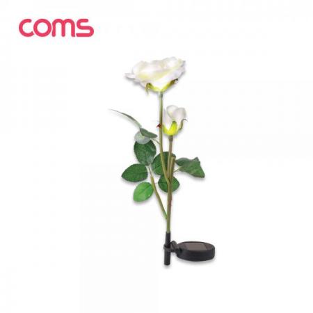 디바이스마트,LED/LCD > LED 인테리어조명 > 장식용 LED,Coms,태양광 LED 정원등 / White 장미 / 600mAh [SS965],태양광 LED 정원등 / White 장미 / 600mAh