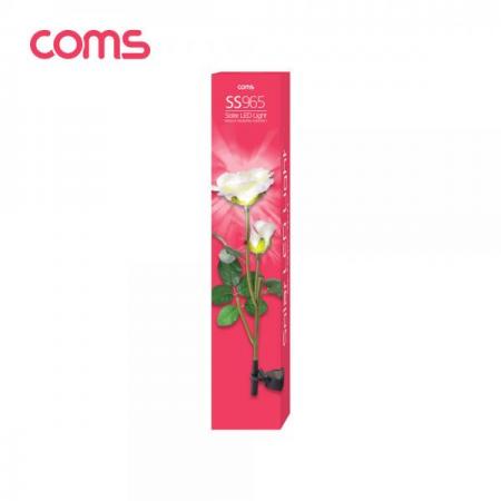 디바이스마트,LED/LCD > LED 인테리어조명 > 장식용 LED,Coms,태양광 LED 정원등 / White 장미 / 600mAh [SS965],태양광 LED 정원등 / White 장미 / 600mAh