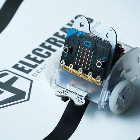 디바이스마트,오픈소스/코딩교육 > Micro:Bit > 마이크로비트 센서/모듈,ELECFREAKS,Ring:bit Car Accessories (Sonar:bit, Tracking Module and LED Light bar) [EF03435],Ring : bit car V2를 위한 센서 모듈 키트 / 라인 트랙킹 모듈, 장애물 회피 모듈 , 레인보우 LED 모듈 구성 포함