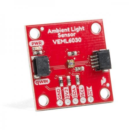 디바이스마트,MCU보드/전자키트 > 센서모듈 > 빛/조도/컬러/UV > 빛/조도/CdS센서,SparkFun,SparkFun Ambient Light Sensor - VEML6030 (Qwiic) [SEN-15436],Arduino 호환 / 16 비트 해상도 고정밀 광센서로 빛 감지 / I2C 주소 (기본값 : 0x48)