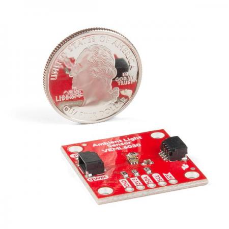 디바이스마트,MCU보드/전자키트 > 센서모듈 > 빛/조도/컬러/UV > 빛/조도/CdS센서,SparkFun,SparkFun Ambient Light Sensor - VEML6030 (Qwiic) [SEN-15436],Arduino 호환 / 16 비트 해상도 고정밀 광센서로 빛 감지 / I2C 주소 (기본값 : 0x48)