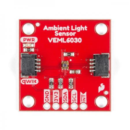 디바이스마트,MCU보드/전자키트 > 센서모듈 > 빛/조도/컬러/UV > 빛/조도/CdS센서,SparkFun,SparkFun Ambient Light Sensor - VEML6030 (Qwiic) [SEN-15436],Arduino 호환 / 16 비트 해상도 고정밀 광센서로 빛 감지 / I2C 주소 (기본값 : 0x48)