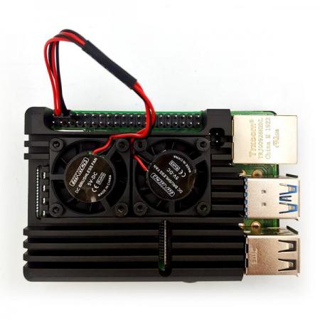 디바이스마트,오픈소스/코딩교육 > 라즈베리파이 > 라즈베리파이 케이스,SZH,라즈베리파이4 듀얼 쿨러 케이스 [RBP-002],라즈베리파이4 전용 알루미늄 합금 케이스 / 듀얼 팬과 써멀 패드 장착으로 방열에 매우 효과적입니다.