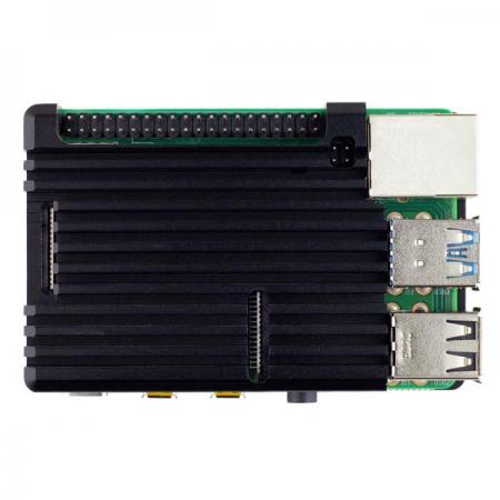 디바이스마트,오픈소스/코딩교육 > 라즈베리파이 > 라즈베리파이 케이스,Pimoroni,Aluminium Heatsink Case for Raspberry Pi 4 – Black [COM3100],Raspberry Pi 4 호환 / 세련된 알루미늄 방열 케이스로 전체 CPU 로드에서 10-15 ° C의 수동 냉각을 제공 / 모든 포트, 핀 및 커넥터에 액세스 제공/ 색상 : 블랙