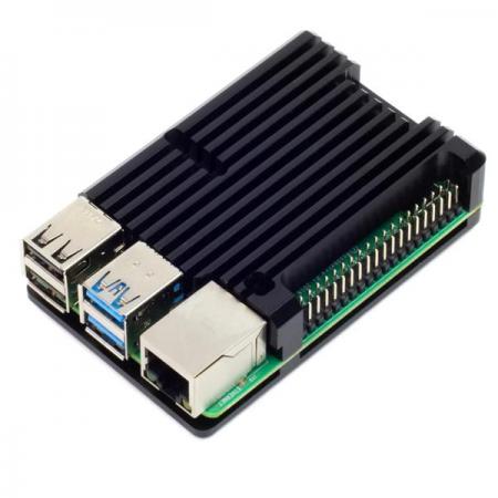 디바이스마트,오픈소스/코딩교육 > 라즈베리파이 > 라즈베리파이 케이스,Pimoroni,Aluminium Heatsink Case for Raspberry Pi 4 – Black [COM3100],Raspberry Pi 4 호환 / 세련된 알루미늄 방열 케이스로 전체 CPU 로드에서 10-15 ° C의 수동 냉각을 제공 / 모든 포트, 핀 및 커넥터에 액세스 제공/ 색상 : 블랙