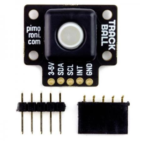 디바이스마트,MCU보드/전자키트 > 디스플레이 > 디머/컨트롤러/드라이버,Pimoroni,Trackball Breakout [PIM447],Raspberry Pi , Arduino 호환 / 트랙볼 바로 아래에 RGBW (빨간색 / 녹색 / 파란색 / 흰색) LED를 추가하여 조명을 비출 수 있음 /  Nuvoton N76E003AQ20  MCU / I2C 인터페이스 / 3.3V 또는 5V 호환
