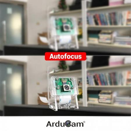 디바이스마트,MCU보드/전자키트 > 카메라/비디오 > 일반카메라,ArduCAM,Auto Focus Camera, Autofocus for Raspberry Pi Camera Module [B0176],라즈베리파이 호환 / 소프트웨어로 제어 가능 / 초점 제어를위한 아크릴 카메라 케이스, 15cm 플렉스 리본 카메라 케이블 포함