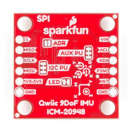 디바이스마트,MCU보드/전자키트 > 센서모듈 > IMU/AHRS(9축 이상),SparkFun,SparkFun 9DoF IMU Breakout - ICM-20948 (Qwiic) [SEN-15335],아두이노 호환 / 초저전력, I2C 및 SPI 지원 9축 모션추적 장치 / 센서의 모션 감지 알고리즘을 통해 센서의 성능을 최적화 / 1.95V ~ 3.6V 공급 전압