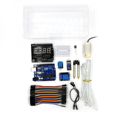 디바이스마트,오픈소스/코딩교육 > 아두이노 > 아두이노 교육용키트,디바이스마트,아두이노 자동 화분 물주기 키트[SZH-ME002],디바이스마트 자체제작 / KC 인증 / 아두이노와 토양 습도 센서를 이용한 화분 물 자동 공급기 키트 / 소스코드 포함 / 실사용 gif