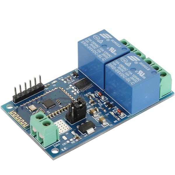블루투스 5V 2ch 릴레이 모듈 [SZH-AT061]
