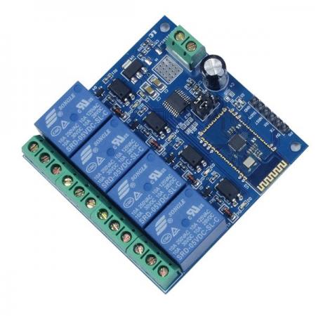 디바이스마트,MCU보드/전자키트 > 전원/신호/저장/응용 > 릴레이,SZH,블루투스 5V 4ch 릴레이 모듈 [SZH-AT062],블루투스를 통해 원격으로 제어할 수 있는 릴레이모듈입니다. / 채널 : 4ch / 작동전압 : 5V / 최대부하전압 : AC 250V, DC 30V / 최대부하전류 : 10A