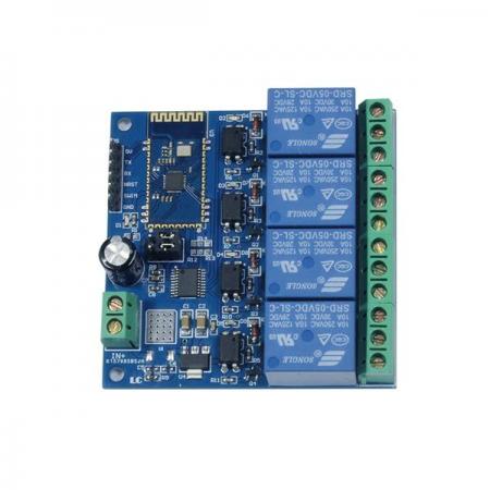 디바이스마트,MCU보드/전자키트 > 전원/신호/저장/응용 > 릴레이,SZH,블루투스 5V 4ch 릴레이 모듈 [SZH-AT062],블루투스를 통해 원격으로 제어할 수 있는 릴레이모듈입니다. / 채널 : 4ch / 작동전압 : 5V / 최대부하전압 : AC 250V, DC 30V / 최대부하전류 : 10A