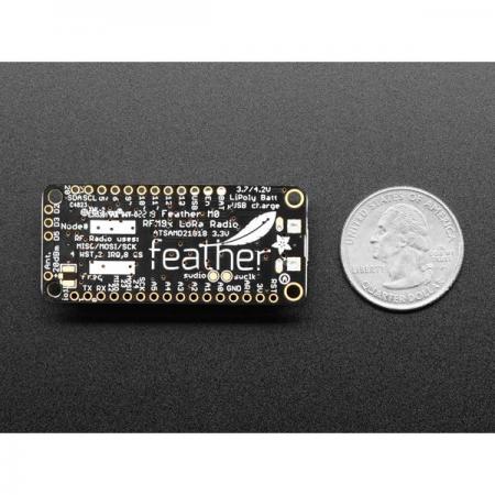 디바이스마트,MCU보드/전자키트 > 프로세서/개발보드 > ARM > Cortex-M0,Adafruit,Adafruit Feather M0 with RFM95 LoRa Radio - 900MHz - RadioFruit [ada-3178],868MHz 또는 915MHz 전송 / 수신에 사용할 수있는 900MHz 무선 버전 / 새로운 Arduino Zero 와 동일한 48MHz 및 3.3V 로직으로 클럭 된 ATSAMD21G18 ARM Cortex M0 프로세서 장착