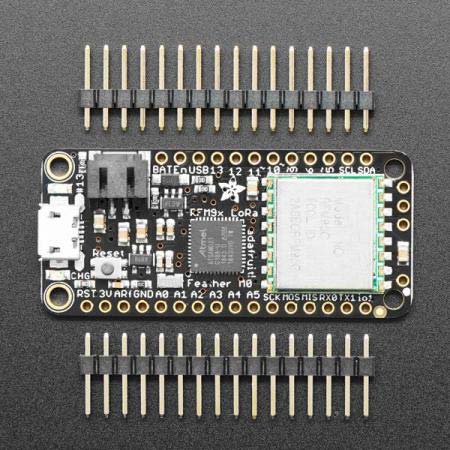 디바이스마트,MCU보드/전자키트 > 프로세서/개발보드 > ARM > Cortex-M0,Adafruit,Adafruit Feather M0 with RFM95 LoRa Radio - 900MHz - RadioFruit [ada-3178],868MHz 또는 915MHz 전송 / 수신에 사용할 수있는 900MHz 무선 버전 / 새로운 Arduino Zero 와 동일한 48MHz 및 3.3V 로직으로 클럭 된 ATSAMD21G18 ARM Cortex M0 프로세서 장착