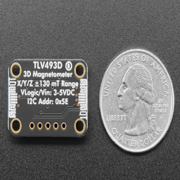 디바이스마트,MCU보드/전자키트 > 센서모듈 > 가속도/자이로/지자기센서 > 지자기센서,Adafruit,Adafruit TLV493D Triple-Axis Magnetometer - STEMMA QT / Qwiic [ada-4366],마크로컨트롤러, 마이크로 컴퓨터에 적합 / ± 2°C의 기본 온도 센서 / 3.3 또는 5V 로직으로 전원을 공급
