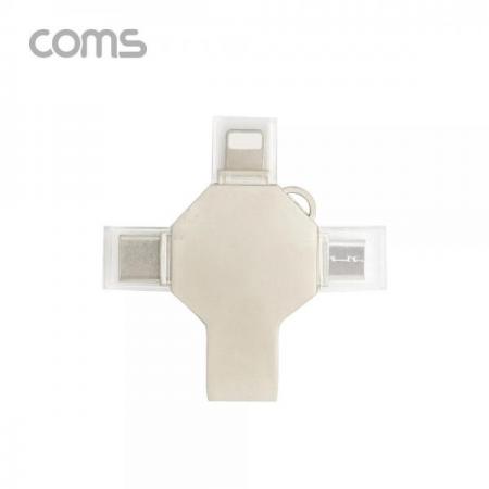 디바이스마트,컴퓨터/모바일/가전 > 저장장치 > USB 저장장치 > OTG USB3.0/3.1,Coms,USB OTG 메모리(4 in 1) / USB 3.1(Type C)/Micro 5P/8P / 128GB [ID763],USB OTG 메모리(4 in 1) / USB 3.1(Type C)/Micro 5P/8P / 128GB