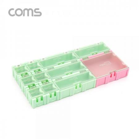 디바이스마트,공구함/작업대/엔클로저 > 공구함/부품함 > 다용도정리함(케이스),Coms,다용도 PVC 수납함 / 조립식 / 부품함 / 11PCS [ID096],다용도 PVC 수납함 / 조립식 / 부품함 / 11PCS