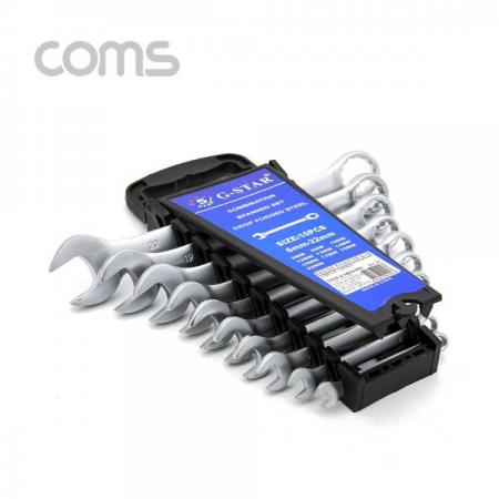 디바이스마트,수공구/전자공구/전동공구 > 작업공구 > 렌치/스패너 > 조합렌치,Coms,스패너(렌치) 세트, 10pcs [ID873],스패너(렌치) 세트, 10pcs