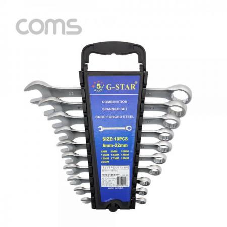디바이스마트,수공구/전자공구/전동공구 > 작업공구 > 렌치/스패너 > 조합렌치,Coms,스패너(렌치) 세트, 10pcs [ID873],스패너(렌치) 세트, 10pcs