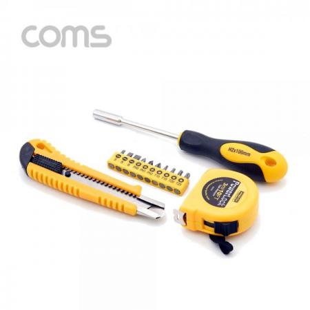 디바이스마트,수공구/전자공구/전동공구 > 작업공구 > 드라이버류 > 드라이버세트,Coms,공구 세트 드라이버+드라이버 비트 10pcs/줄자 / 칼 [ID875],공구 세트 드라이버+드라이버 비트 10pcs/줄자 / 칼