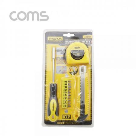 디바이스마트,수공구/전자공구/전동공구 > 작업공구 > 드라이버류 > 드라이버세트,Coms,공구 세트 드라이버+드라이버 비트 10pcs/줄자 / 칼 [ID875],공구 세트 드라이버+드라이버 비트 10pcs/줄자 / 칼