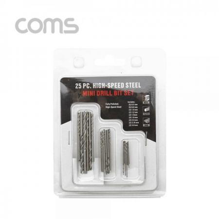 디바이스마트,컴퓨터/모바일/가전 > 가구/사무용품/공구 > 공구/공구자재 > 절삭연마공구,Coms,드릴 비트 세트, 25pcs(0.5~3mm) [ID859],드릴 비트 세트, 25pcs(0.5~3mm)