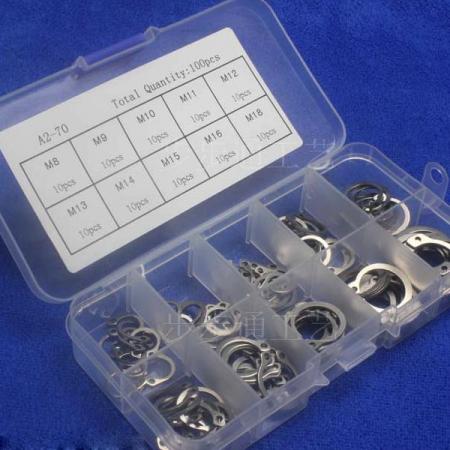 디바이스마트,기계/제어/로봇/모터 > 볼트/너트 > 핀/링/악세사리,SZH,스냅링 - 축용 C형 멈춤링 키트 (SUS304) 100PCS [SZH-RING004],축 또는 구멍에 설치한 틈에 삽입하여 상대의 부품이 빠져나가지 않도록 스프링 작용을 갖는 체결 부품 / SUS304 스테인레스