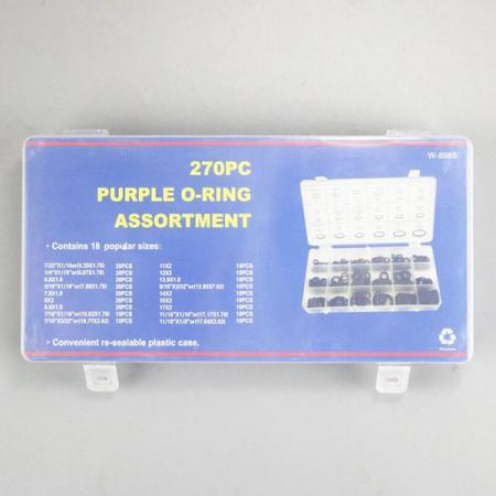 디바이스마트,기계/제어/로봇/모터 > 볼트/너트 > 핀/링/악세사리,SZH,고무링 - 다용도 고무링  키트 270PCS 보라색 [SZH-RING007],18가지 고무 O-RING  / SIZE 구분과 보관이 편리한 케이스형 고무 오링 세트 / 각종 기계나 오링이 사용되는 곳에 꼭 필요한 오링셋트를 모아놨습니다.