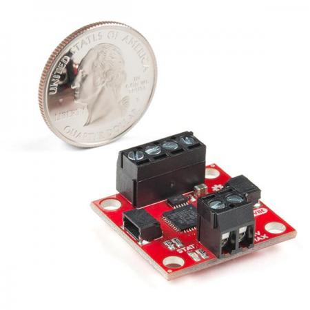 디바이스마트,기계/제어/로봇/모터 > 모터드라이버 > DC모터 드라이버,SparkFun,SparkFun Qwiic Motor Driver [ROB-15451],채널당 1.5A 피크 드라이브, 1.2A 정상 상태 / 127 레벨의 DC 구동 강도 /  3.3V 기본 VCC 및 로직 /  로직 레벨 변환기를 사용하여 5V에 인터페이스