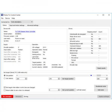 디바이스마트,MCU보드/전자키트 > 버튼/스위치/제어/RTC > 모터/모터컨트롤,Pololu,Tic 36v4 USB Multi-Interface High-Power Stepper Motor Controller #3141,스테퍼 모터 컨트롤러 / Tic 36v4 USB 다중 인터페이스 / 작동전압: 8V ~ 50V / 최대 약 4A 공급