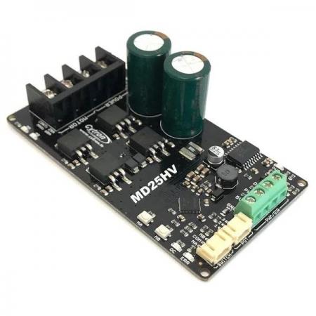 디바이스마트,MCU보드/전자키트 > 버튼/스위치/제어/RTC > 모터/모터컨트롤,Cytron,25Amp 7V-58V High Voltage DC Motor Driver [MD25HV],브러시드 DC 모터 1개 양방향 제어 / 작동 전압 DC 7V ~ 58V / 최대 모터 전류 : 25A 연속, 60A 피크 / Arduino, Raspberry Pi, PLC 등 호환 / RoHS 인증