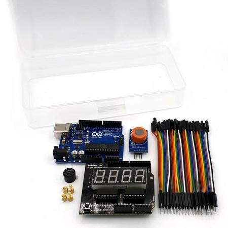 디바이스마트,오픈소스/코딩교육 > 아두이노 > 아두이노 교육용키트,디바이스마트,아두이노 음주 측정 키트 [SZH-ME001],디바이스마트 자체제작 / 아두이노와 디스플레이 쉴드, 알코올 측정 센서로 구성하여 음주측정 하는 키트 / 소스코드 포함