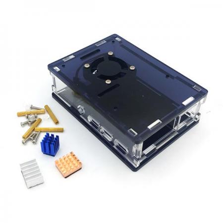 디바이스마트,오픈소스/코딩교육 > 라즈베리파이 > 라즈베리파이 케이스,SZH,라즈베리파이4 아크릴 케이스 (방열판, 쿨러 포함) [RBP-003],라즈베리파이4 전용 케이스, 쿨러 팬, 방열판 3종 Set