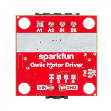 디바이스마트,기계/제어/로봇/모터 > 모터드라이버 > DC모터 드라이버,SparkFun,SparkFun Qwiic Motor Driver [ROB-15451],채널당 1.5A 피크 드라이브, 1.2A 정상 상태 / 127 레벨의 DC 구동 강도 /  3.3V 기본 VCC 및 로직 /  로직 레벨 변환기를 사용하여 5V에 인터페이스