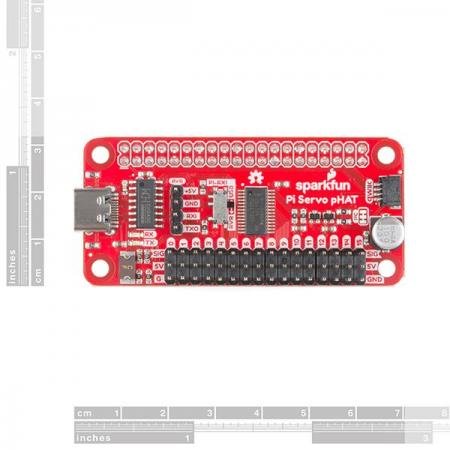 디바이스마트,MCU보드/전자키트 > 버튼/스위치/제어/RTC > 모터/모터컨트롤,SparkFun,SparkFun Servo pHAT for Raspberry Pi [DEV-15316],라즈베리파이 호환 / I2C 연결을 통해 최대 16 개의 서보 모터를 간단하고 복잡하지 않게 제어