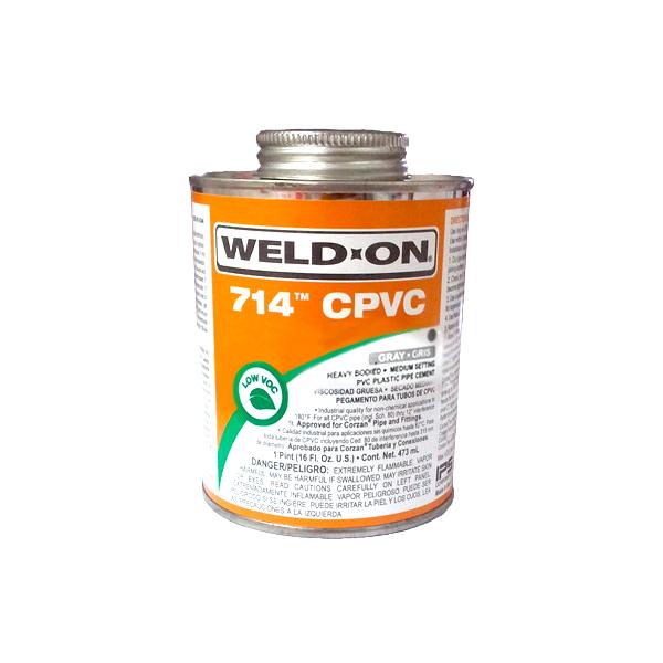 CPVC 접착제(회색) WELD ON 714, 946ml