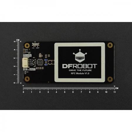 디바이스마트,MCU보드/전자키트 > 통신/네트워크 > NFC,DFROBOT,Gravity: UART & I2C NFC Module [DFR0231-H],3.3V / 5V 컨트롤러와 호환 / I2C 및 UART 복합 인터페이스 / 입력 전압 (VCC) : 3.3V ~ 5.5V / 통신 주파수 : 13.56 MHz