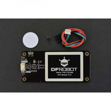 디바이스마트,MCU보드/전자키트 > 통신/네트워크 > NFC,DFROBOT,Gravity: UART & I2C NFC Module [DFR0231-H],3.3V / 5V 컨트롤러와 호환 / I2C 및 UART 복합 인터페이스 / 입력 전압 (VCC) : 3.3V ~ 5.5V / 통신 주파수 : 13.56 MHz