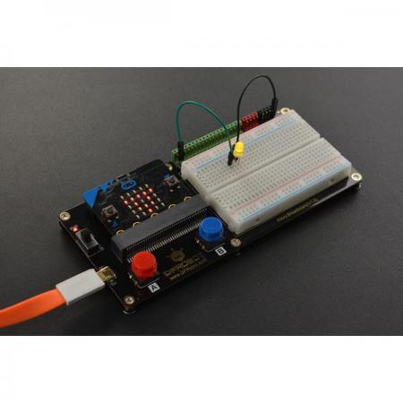 디바이스마트,오픈소스/코딩교육 > Micro:Bit > 마이크로비트 확장/변환보드,DFROBOT,micro: Breadboard [MBT0009],마이크로비트 기반 확장 보드 / STEM 스타터용 / 브레드보드 함께 제공 / 납땜불필요 / 작동전압: 3.3 ~ 5V / 마이크로 USB 5V 전원 인터페이스