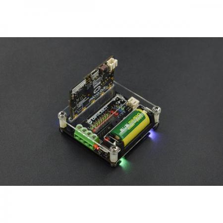 디바이스마트,오픈소스/코딩교육 > Micro:Bit > 마이크로비트 확장/변환보드,DFROBOT,Micro: IO-BOX Expansion Board [MBT0005],마이크로비트 다기능 확장 보드 / 안전한 1000mA의 CR123A 3.6V 리튬 충전식 배터리 지원 /  공급 전압 : 4.5-5.5V / 평균 연속 사용 시간 : 6 시간 (실제 시간은 상황에 따라 설명과 다를 수 있음)