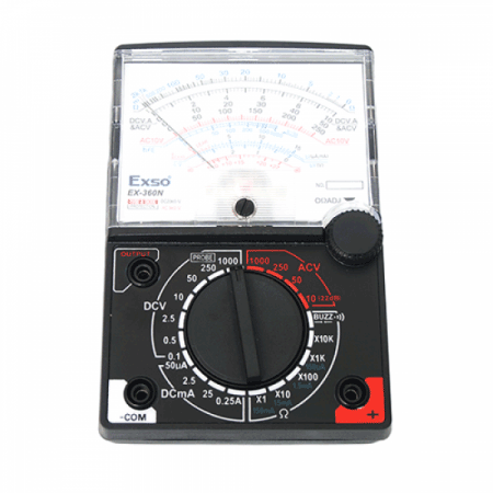 디바이스마트,계측기/측정공구 > 전기/전자 계측기 > 아날로그테스터기,EXSO,아날로그 테스터기 [EX-360N],(외부입고상품)-평균배송일 : 2~3일