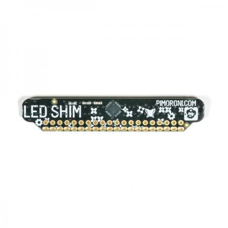 디바이스마트,오픈소스/코딩교육 > 라즈베리파이 > 라즈베리파이 확장보드/HAT,Pimoroni,LED SHIM [PIM354],Raspberry Pi 호환 / 납땜이 필요없는 맞춤 헤더 / 28개의 RGB LED 픽셀 /  상태 업데이트, 알림, VU 미터 또는 센서 판독을 위한 시각적인 효과에 적합