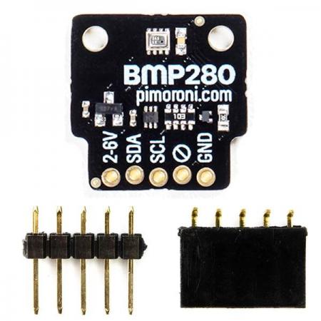 디바이스마트,MCU보드/전자키트 > 센서모듈 > 온도/습도 > 온도센서,Pimoroni,BMP280 Breakout - Temperature, Pressure, Altitude Sensor [PIM411],온도, 압력 및 고도를 측정 할 수 있는 빠르고 정확한 환경 센서 / Raspberry Pi, Arduino 호환 /  3.3V 또는 5V 호환